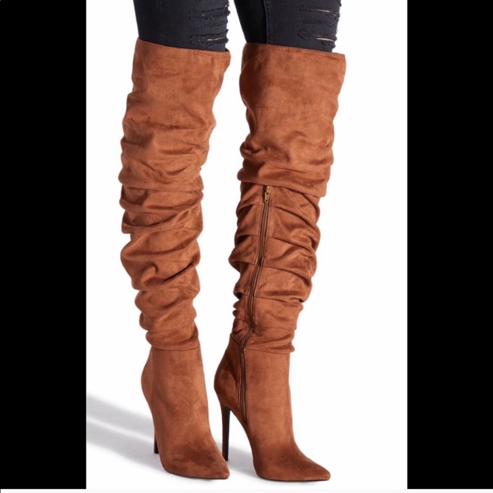 NEW Brown Stiletto Heeled Boots